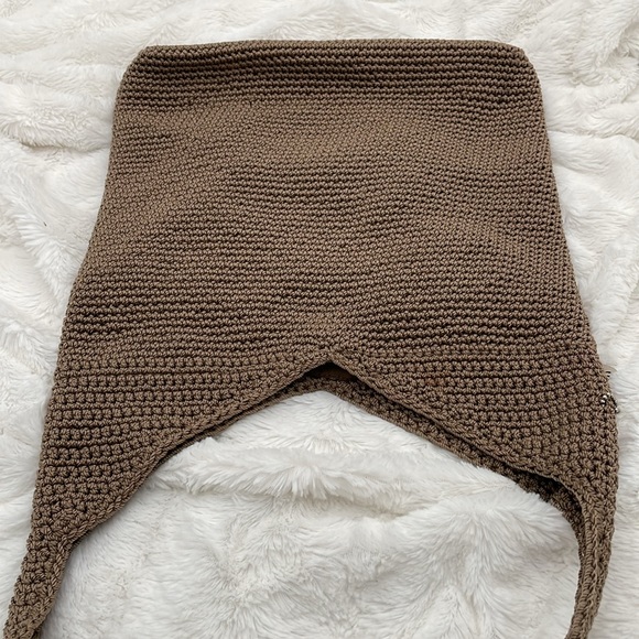 The Sak Tan V-Neck Hand Crocheted Bag - Picture 4 of 16
